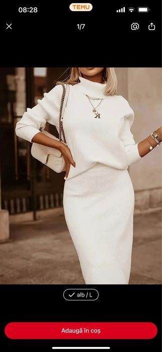 Vand set fusta si bluza tricot