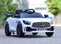 Masinuta electrica copii 1-4 ani Mercedes GTR AMG , Roti Moi #Alb