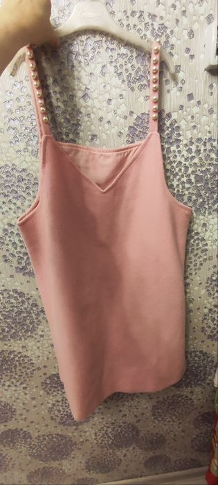 Сарафан. Теплый зимний розовый 40-44