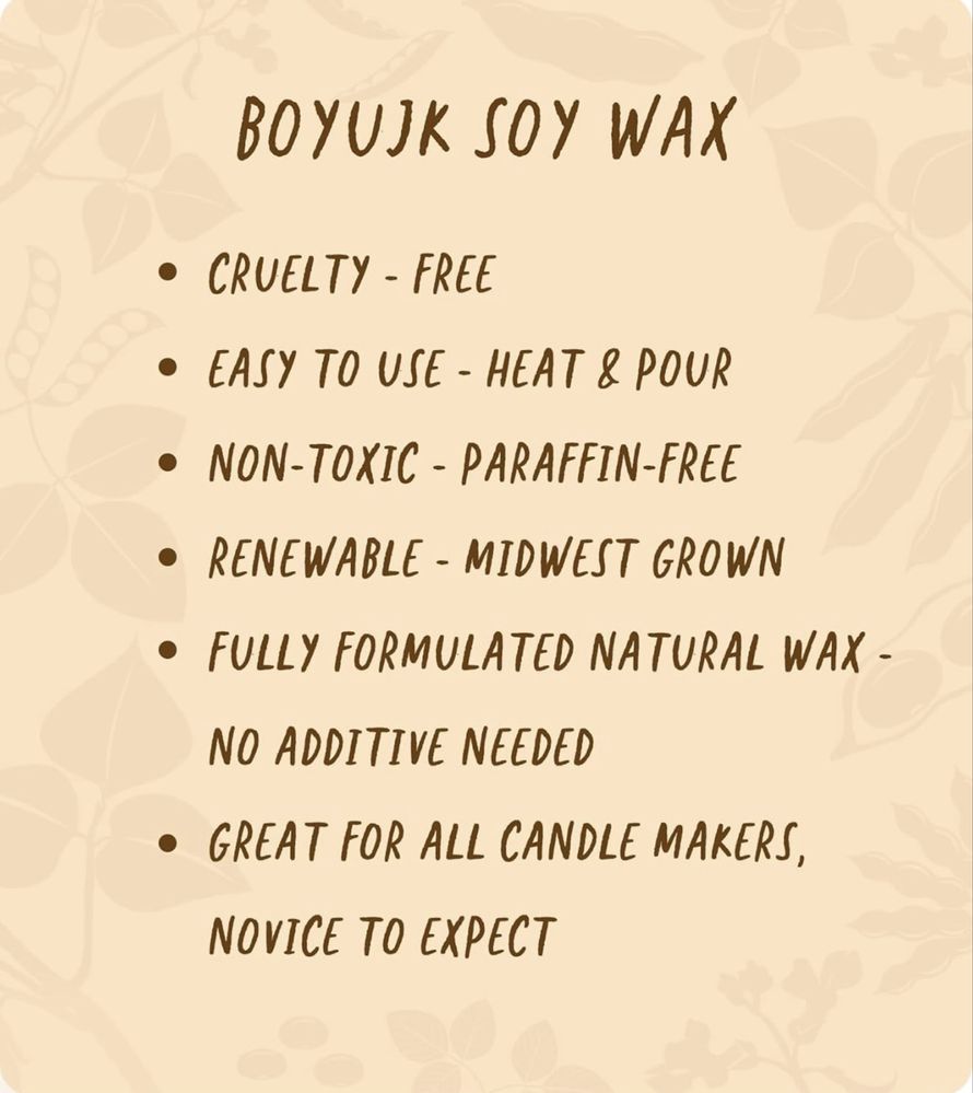 Ceară de soia naturală BOYUJK pentru lumânări – 100% pură 5 kg