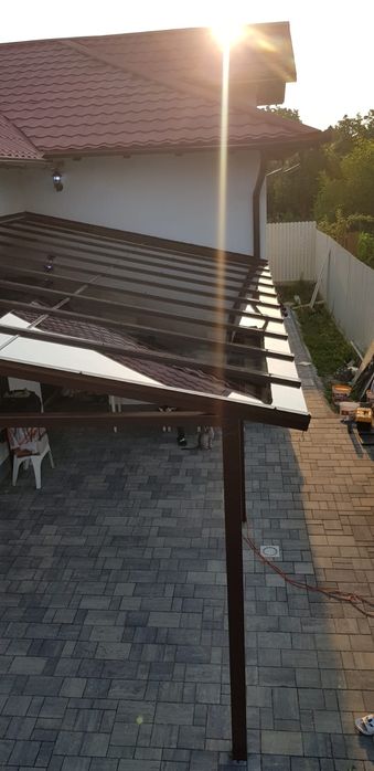 Pergole terase sere sticla aluminiu fier