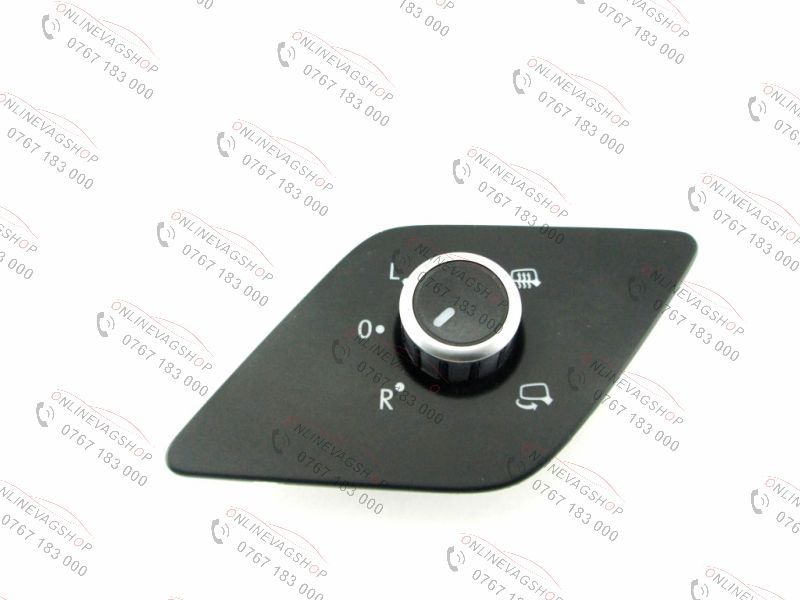 Buton oglinda cu reglaj si pliere electrica Crom pt VW Jetta