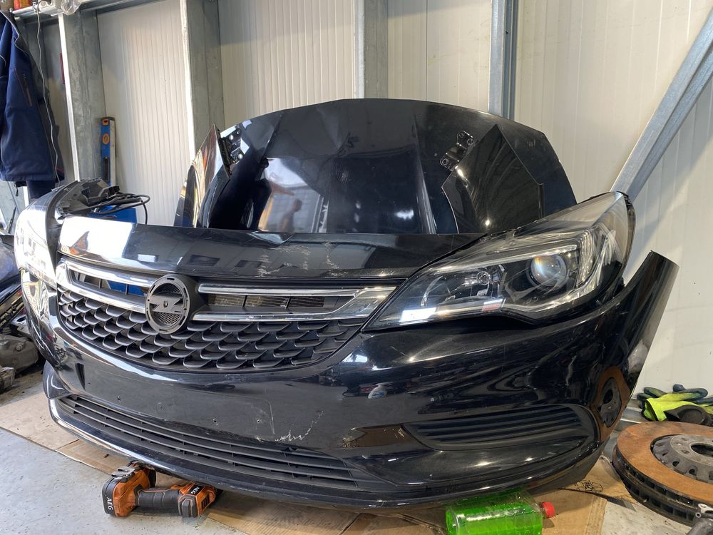 Fata completa Opel Astra K 2016 capota bara far led aripa radiator