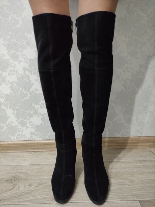 Зимние сапоги ботфорты