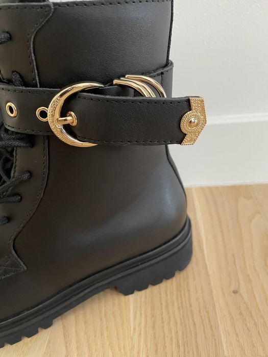 Bocanci piele, Versace Jeans Couture, marimea 38