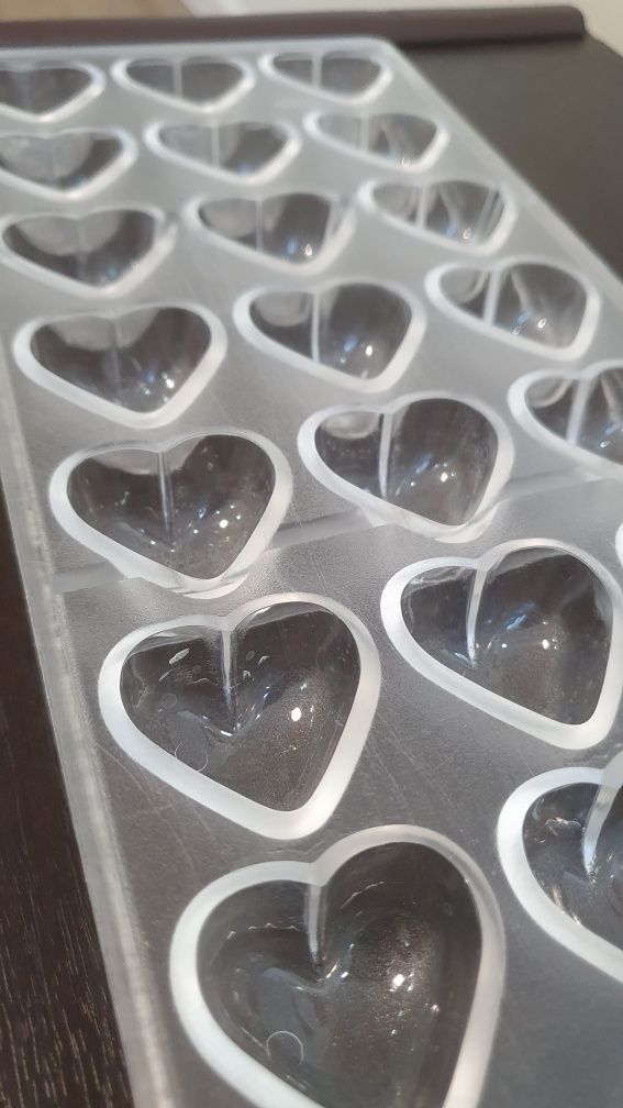 Поликарбонатная форма для шоколада сердце