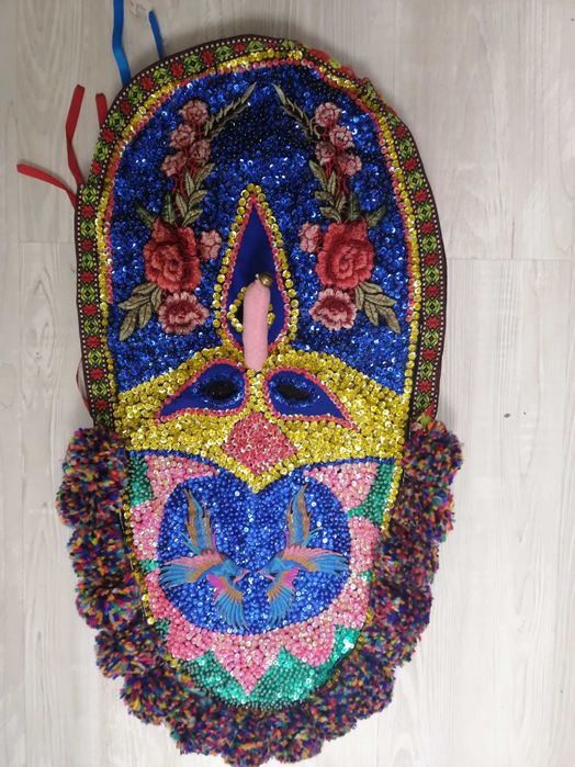 Кукерска маска ръчна изработка