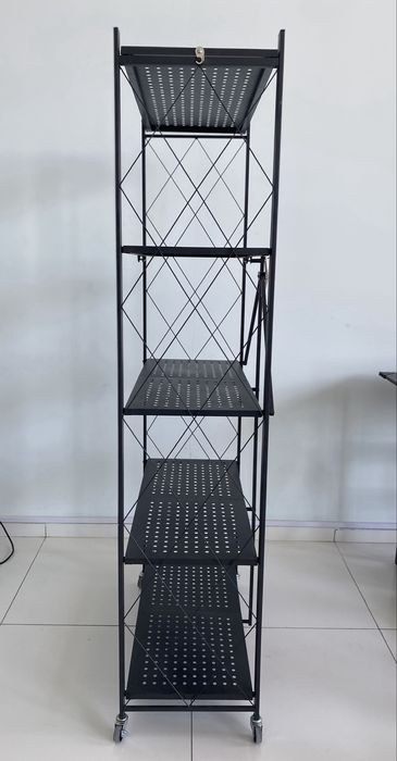 Металлическая стеллаж на колёсах, стелаж, полка