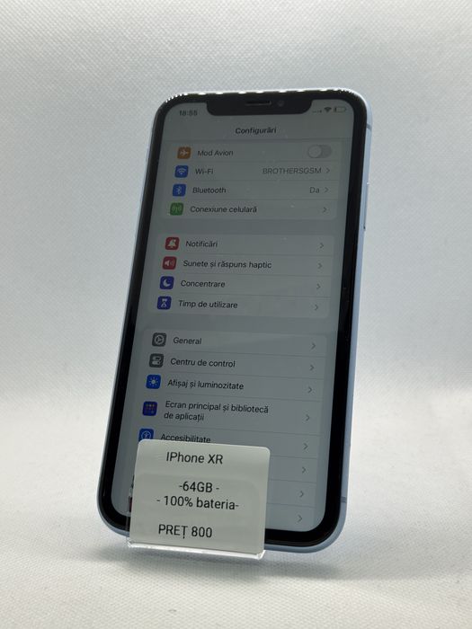 Magazin Vindem: Iphone XR, 64GB, 100% bateria