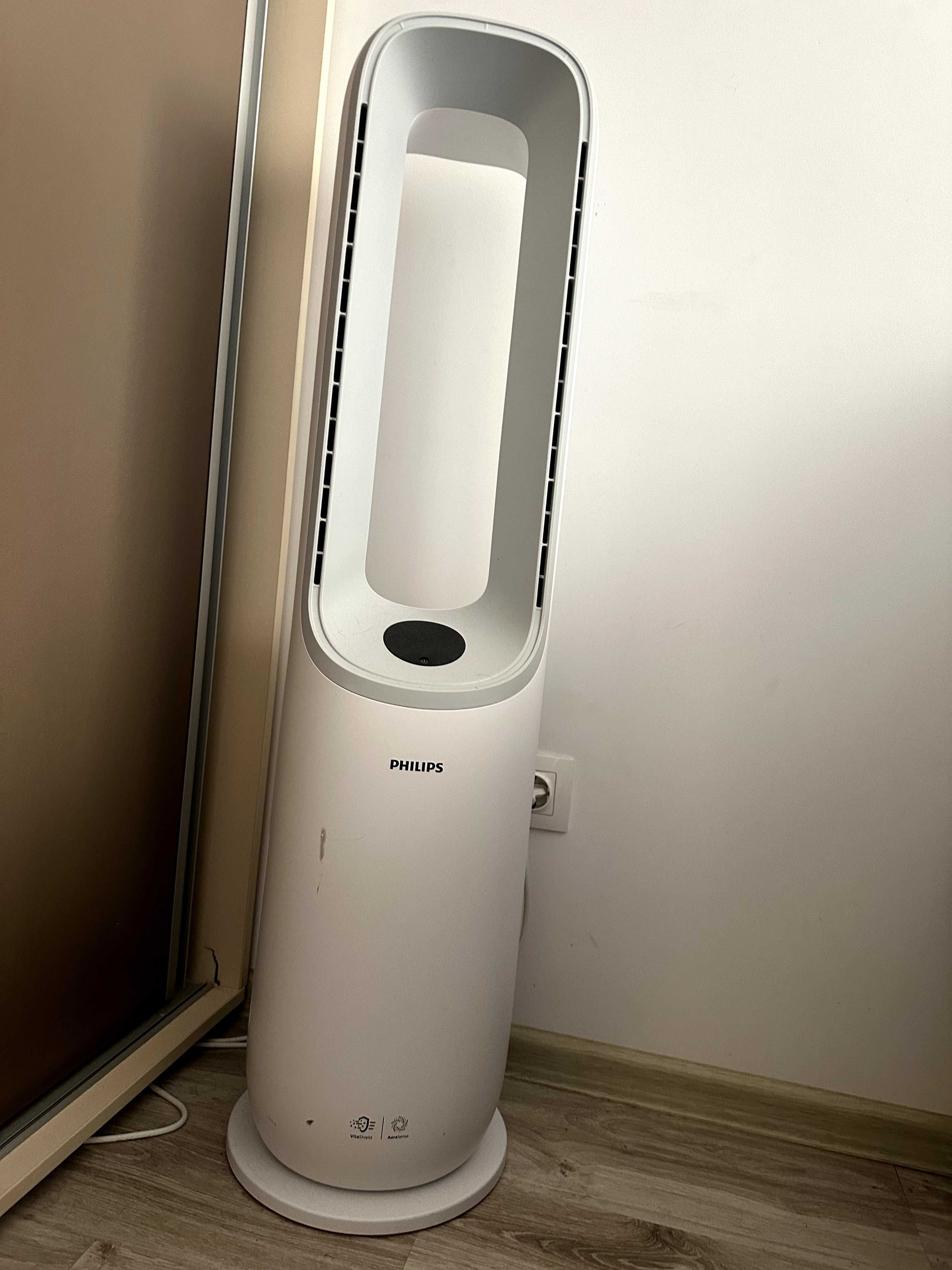 Purificator de aer si ventilator Philips, filtru HEPA si carbon + APP