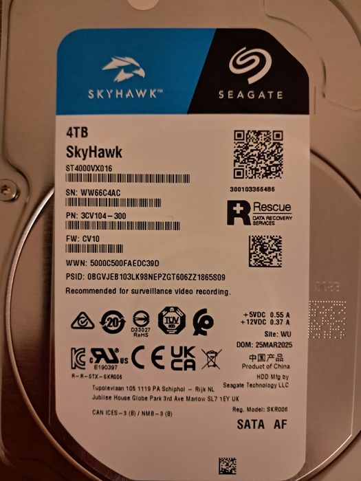 Hard Disk Seagate SkyHawk 4 tb