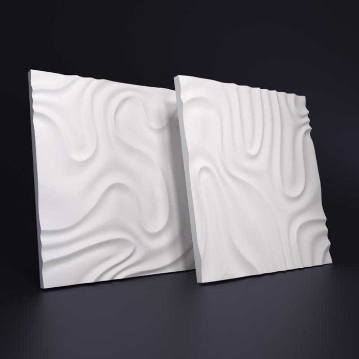 Декоративни 3D панели - 3д гипсови пана, стенни облицовки 0125