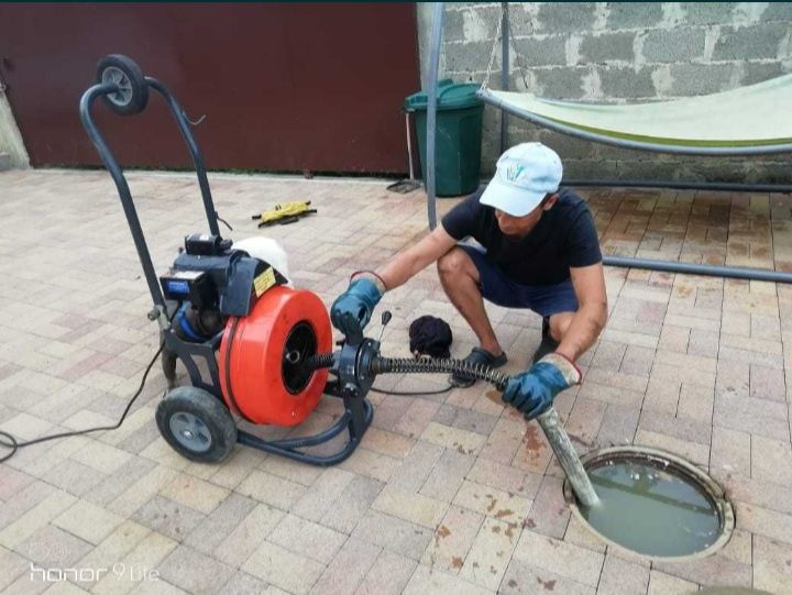 Услуги сантехник. Чистка труб засоров. 24/7 Канализация тазалау. Унита