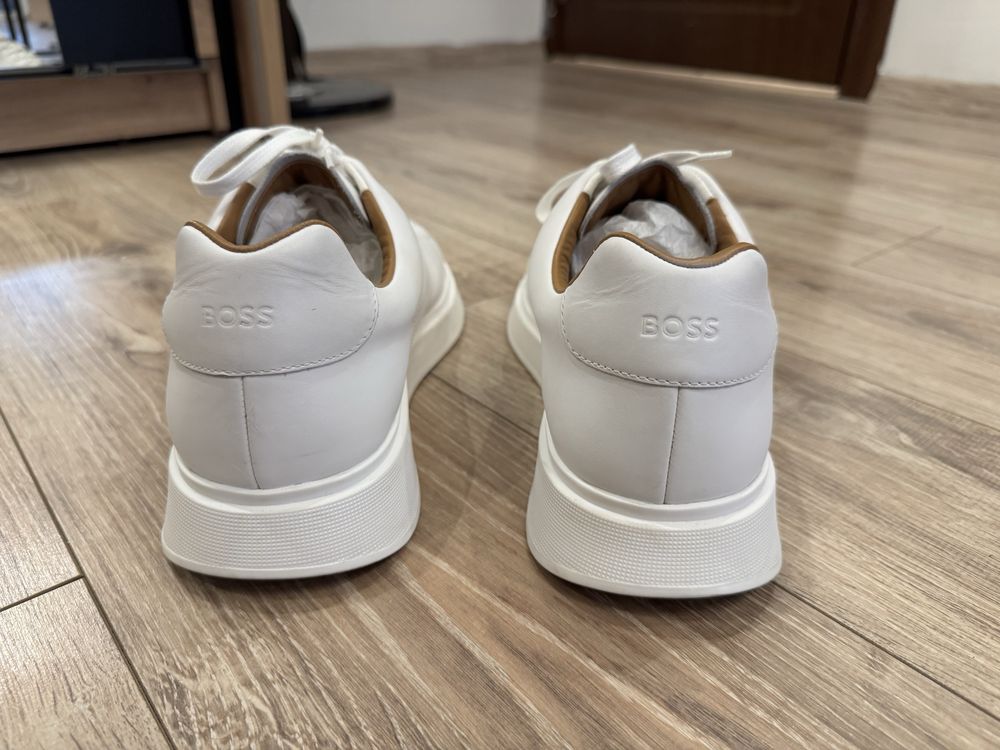 Оригинални Обувки BOSS Bulton – White on White