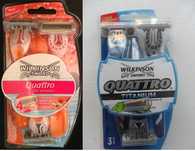 Mutat Publi Aparat ras femei/barbierit Wilkinson Sword Quattro rezerve
