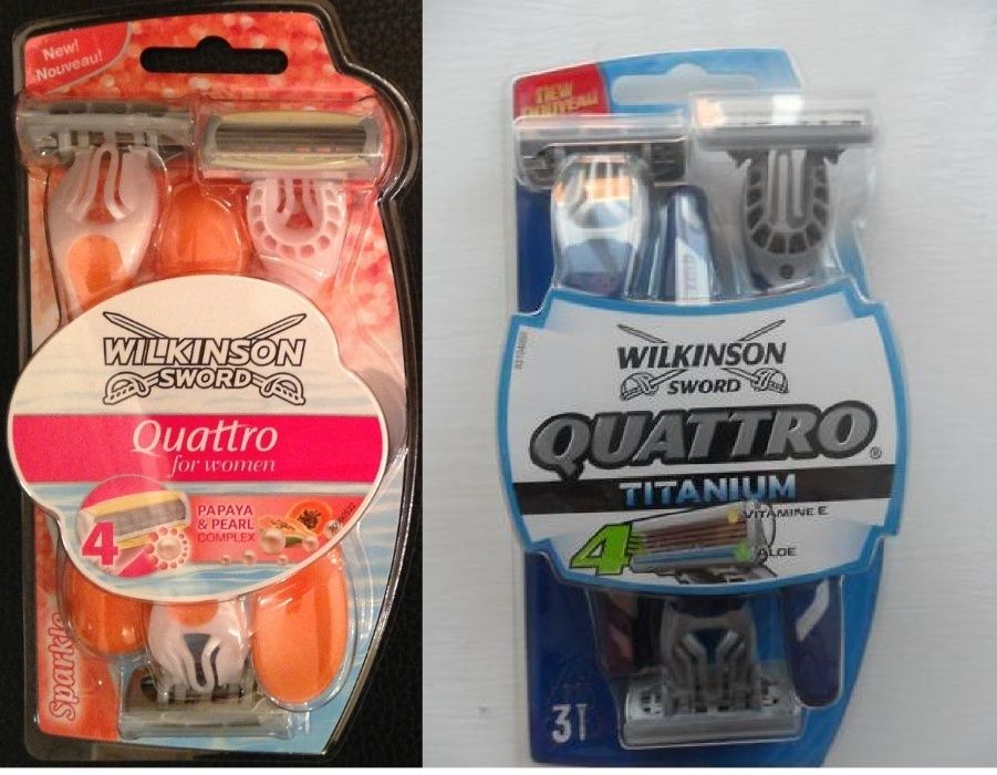 Aparat de ras femei /barbierit barbati Wilkinson Sword Quattro rezerve