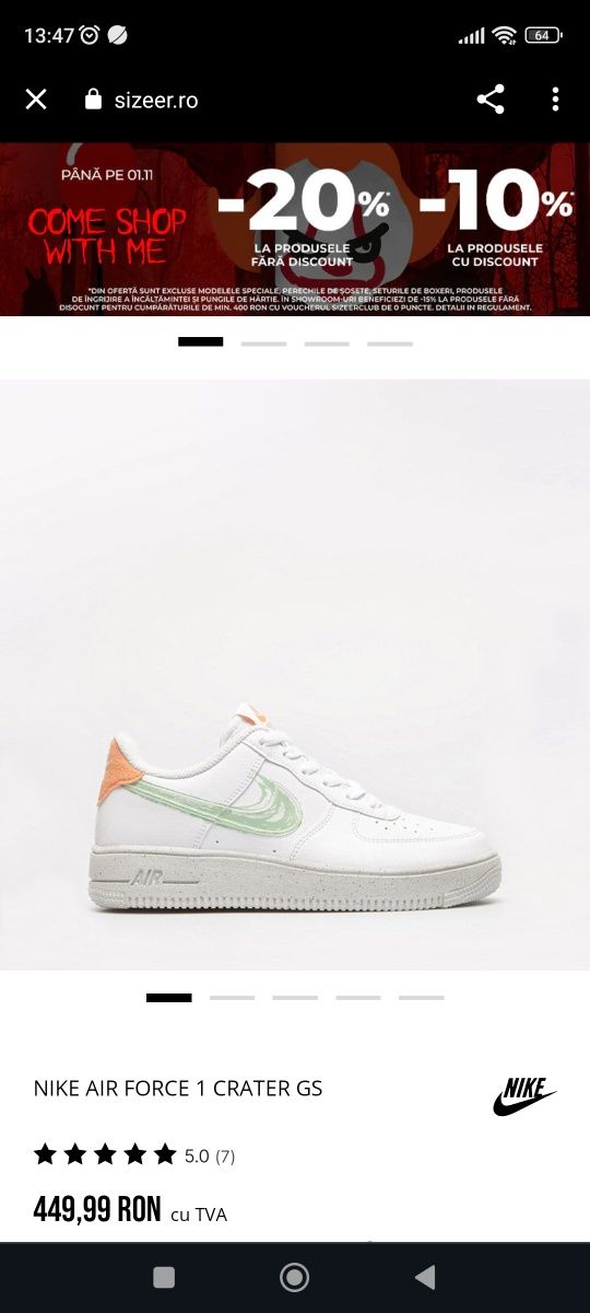 Adidași Nike Air force 1 mărimea 38,5 noi