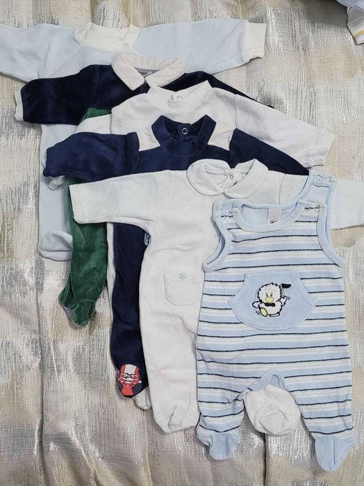 Lot haine/salopete 0-3 luni băiat