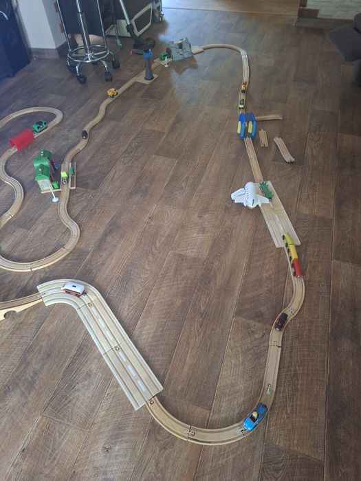 Дървено влакче детско