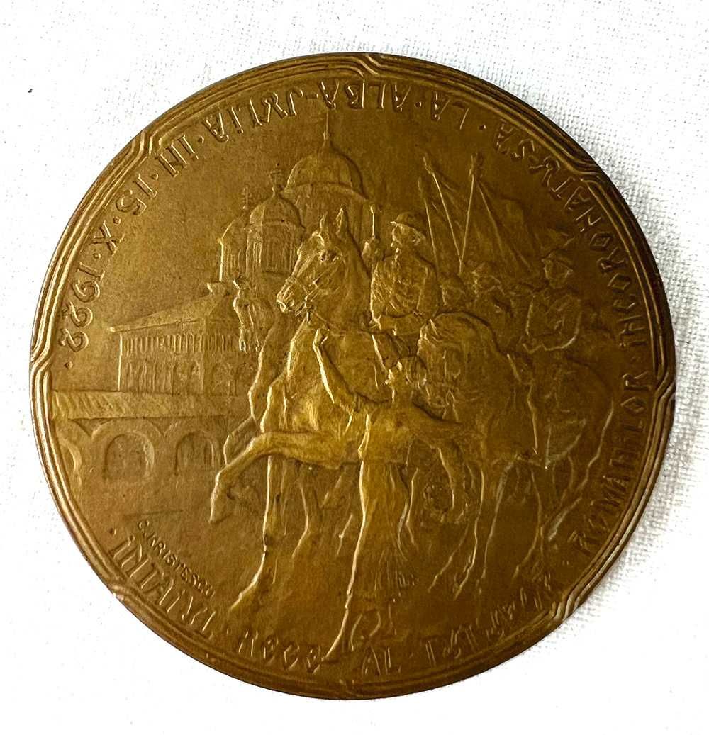 Medalia incoronarii Regelui Ferdinand si a Reginei Maria 1922