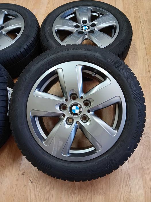 Jante 16 BMW seria 1/2 F40 F44 OEM cu senzori, anvelope MS 205 55 R16