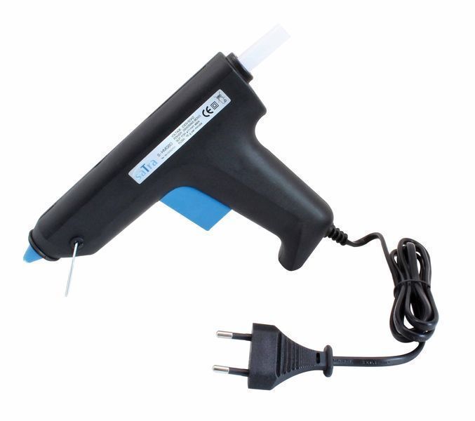 Пистолет за лепене със силикон, пръчки за горещо лепило satra 80w