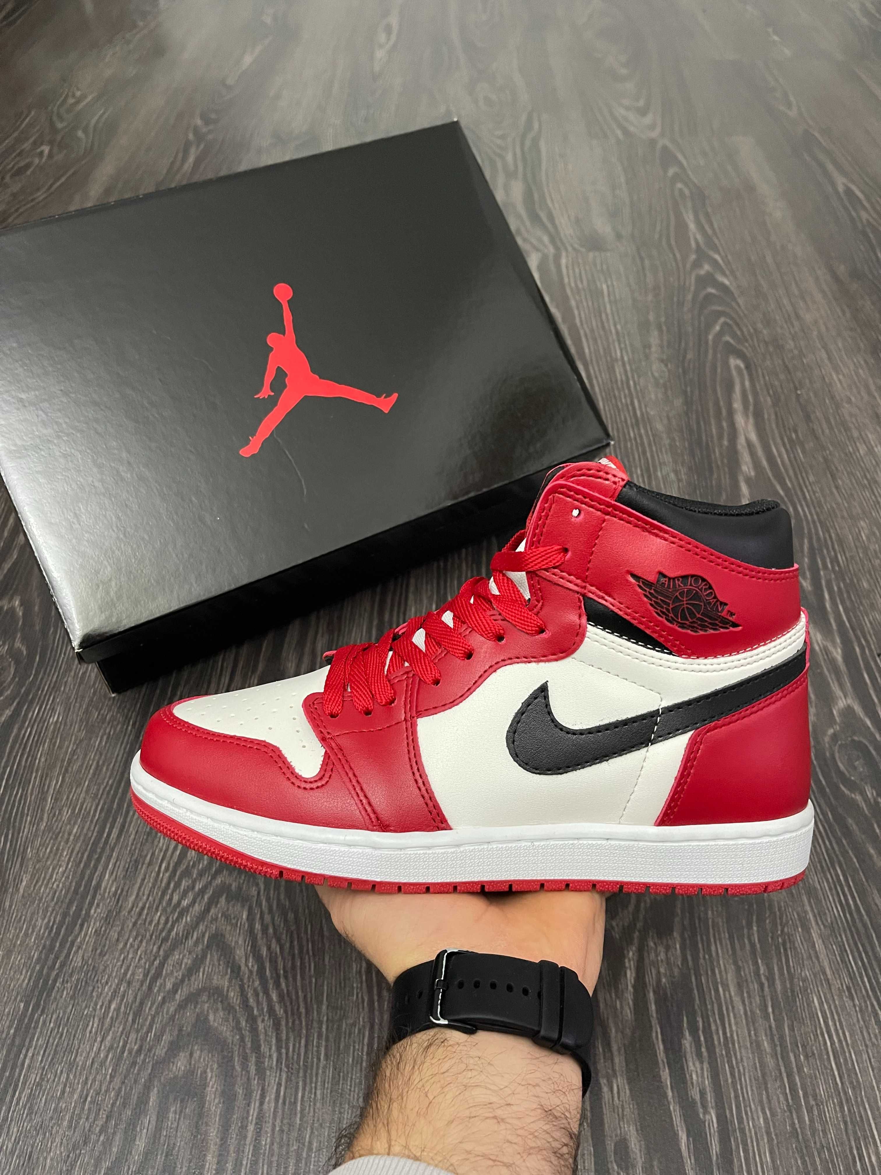 Adidasi Nike Air Jordan 1 High Chicago Red l Produs NOU Premium Cuti