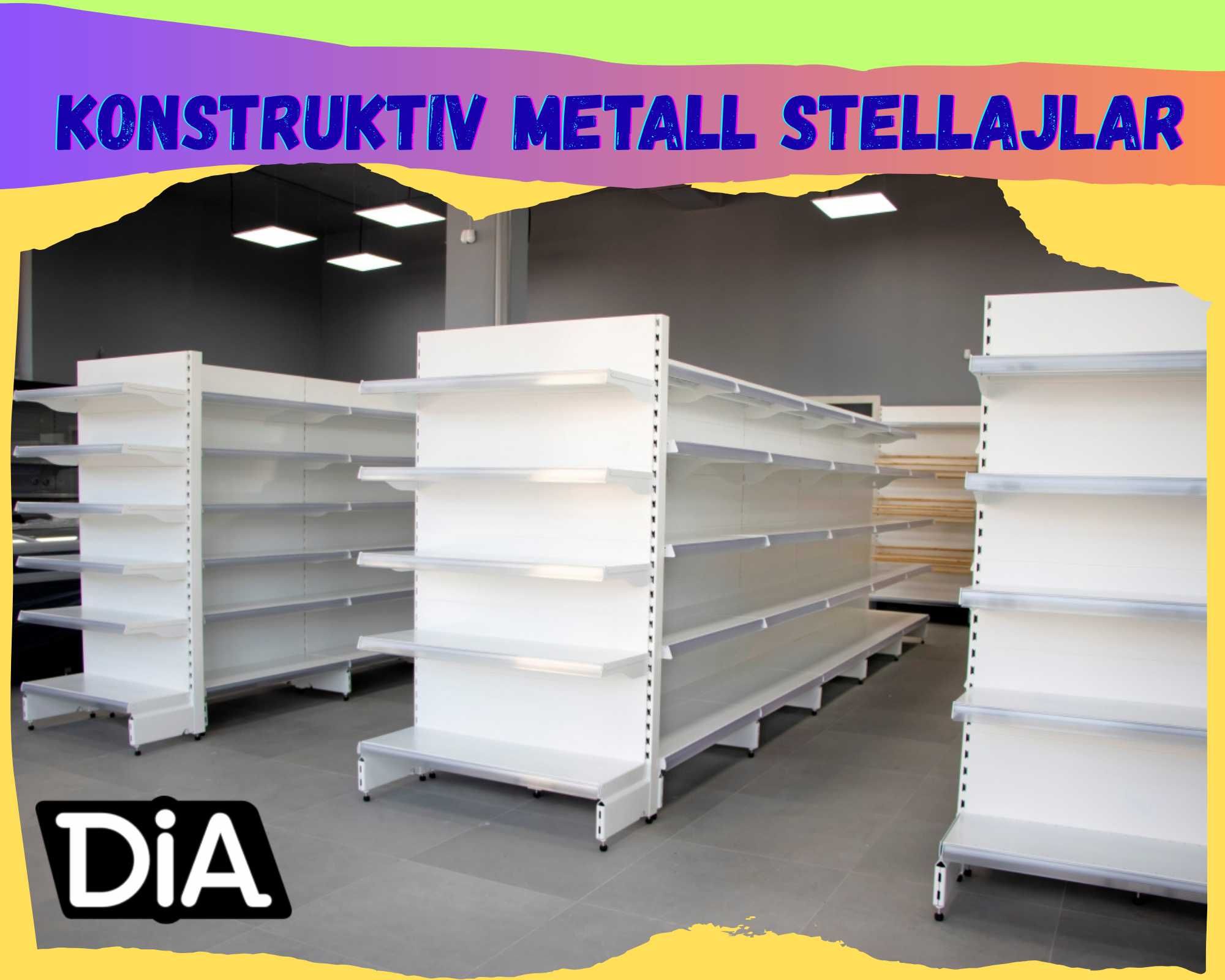 Полка стеллаж металлический, raf tokchasi, dokon metall tokcha