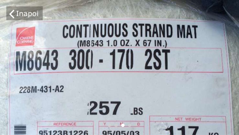 Vand fibra de sticla combimat cu fir continuu