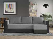 Coltar Extensibil Alfa Stofa Gri Deschis / Piele Gri