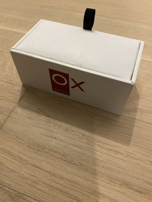 Butoni argintiu cu negru ox gemelos