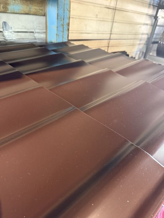 Tablă Tip Țiglă Metalică Acoperiș RAL 8017 Maro Cărămiziu Mat 0,5
