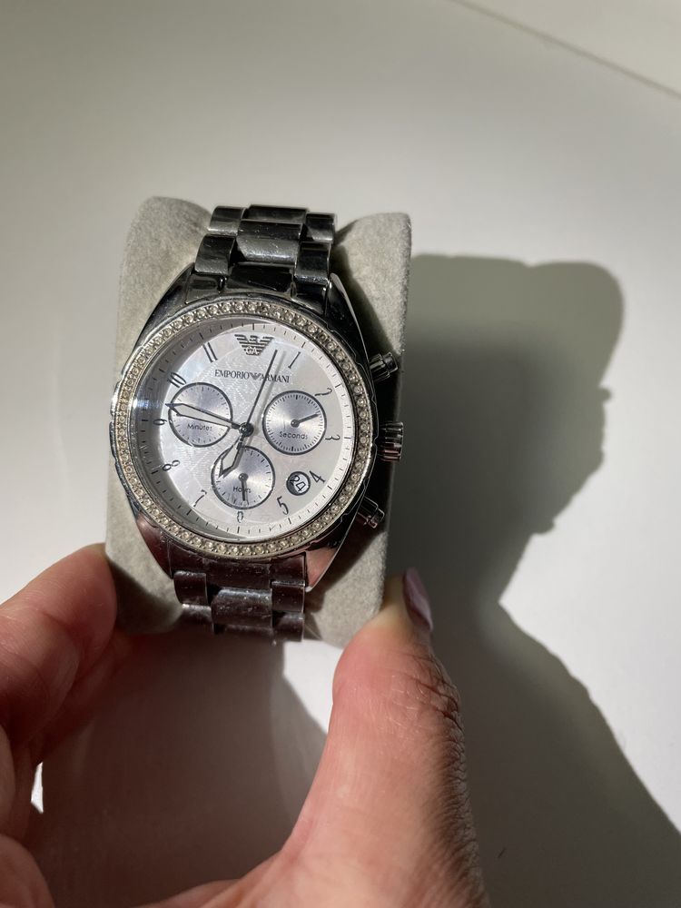 Ceas Dama Emporio Armani, argintiu, utilizat