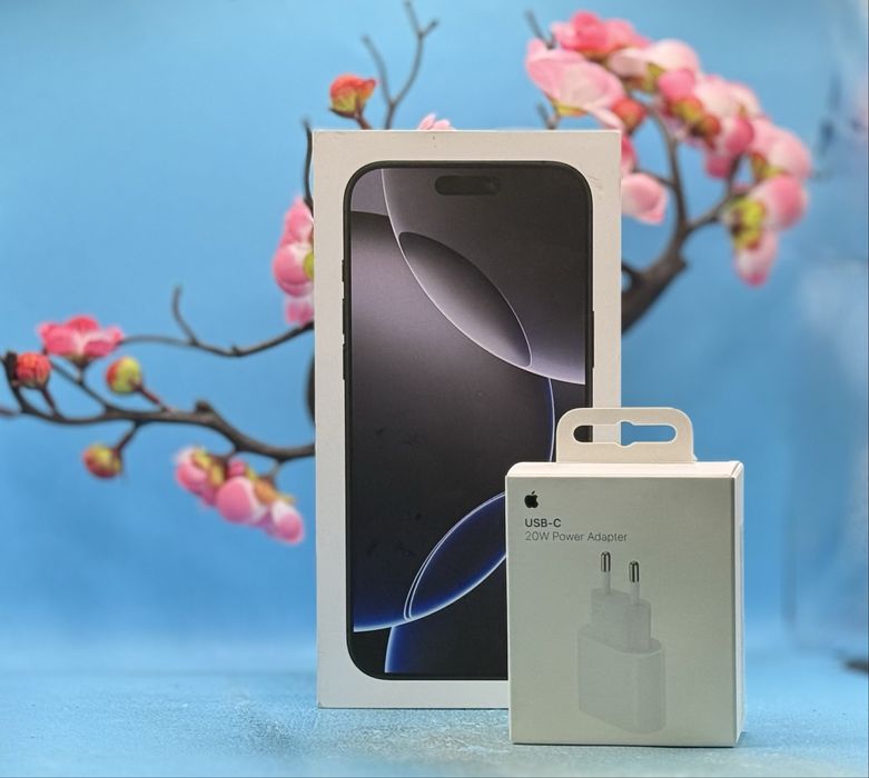 НОВ!!! Apple iPhone 16 Pro Max, 256GB, 5G, Black Titanium