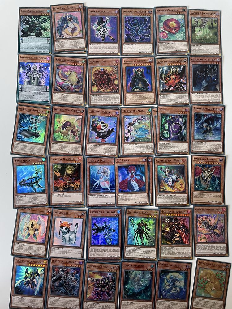 550+  карти Yu-Gi-Oh с метална кутия