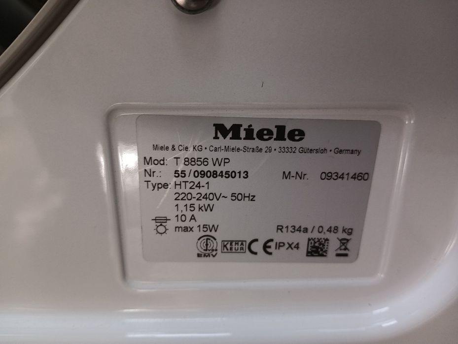 Сушилня с термопомпа Миеле Miele T 8856 WP 8кг А+++ 2 години гаранция
