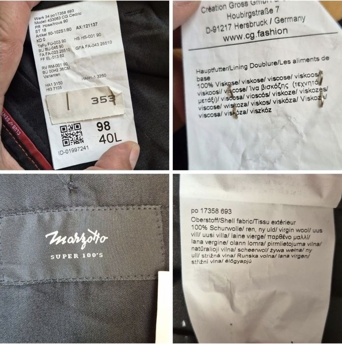 Pantaloni eleganți Club of Gents, Super 100's, Germania, Bărbați - 98