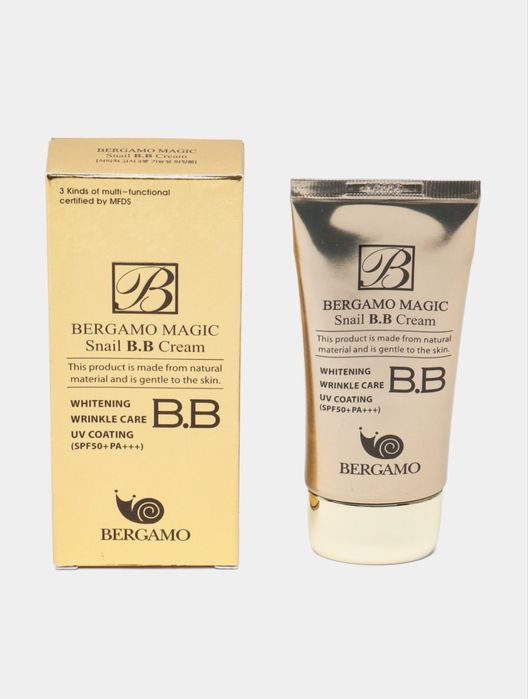 Yuz uchun tonusli krem, Bergamo BB, namlovchi, c SPF