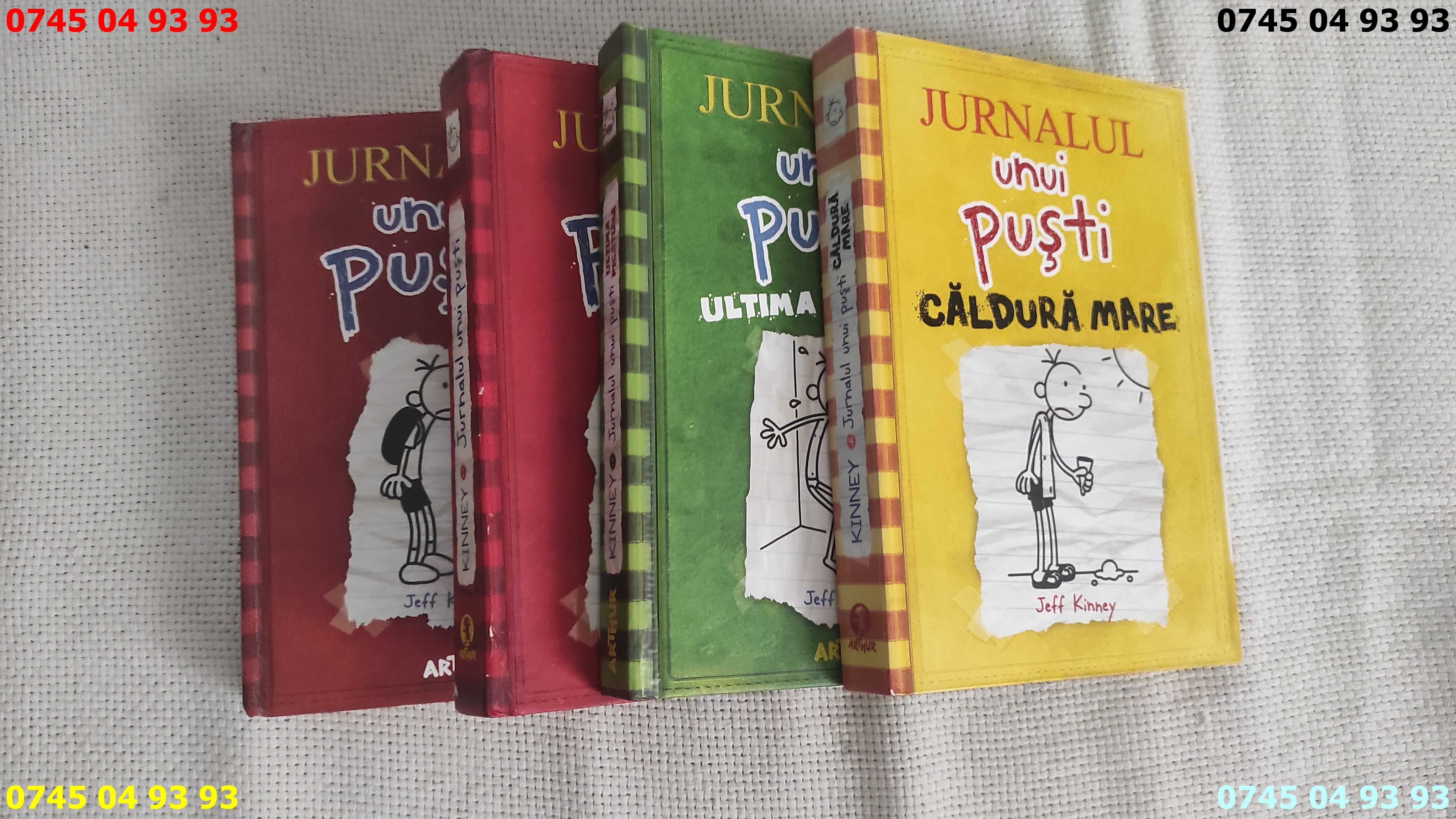 carte carti jurnalul unui pusti jeff kinney vol 1 3 4 pret pe bucata