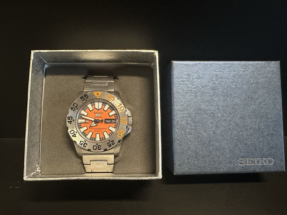 Seiko Monster 5 Orange SNZF49