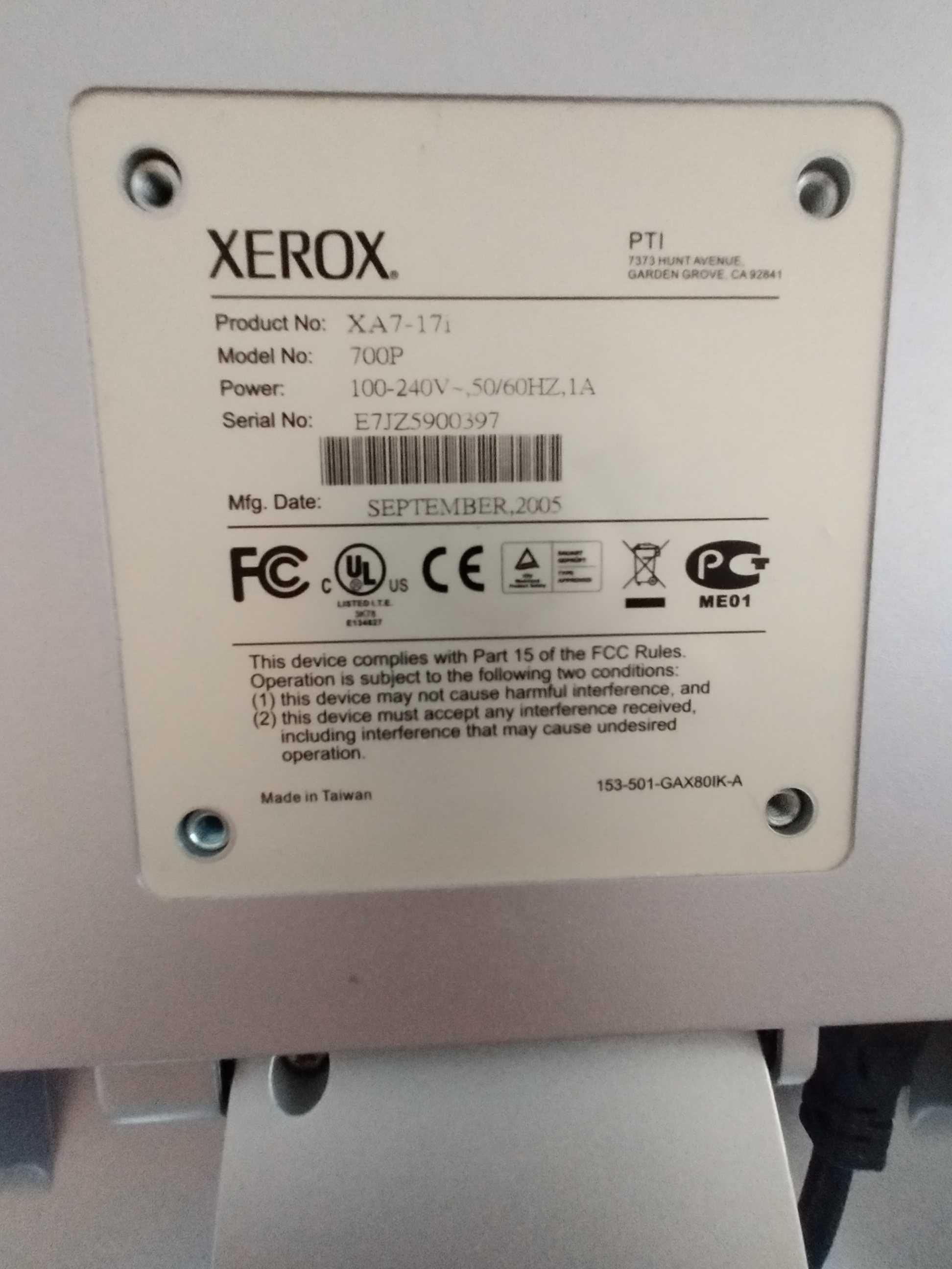 Монитор XEROX 700P