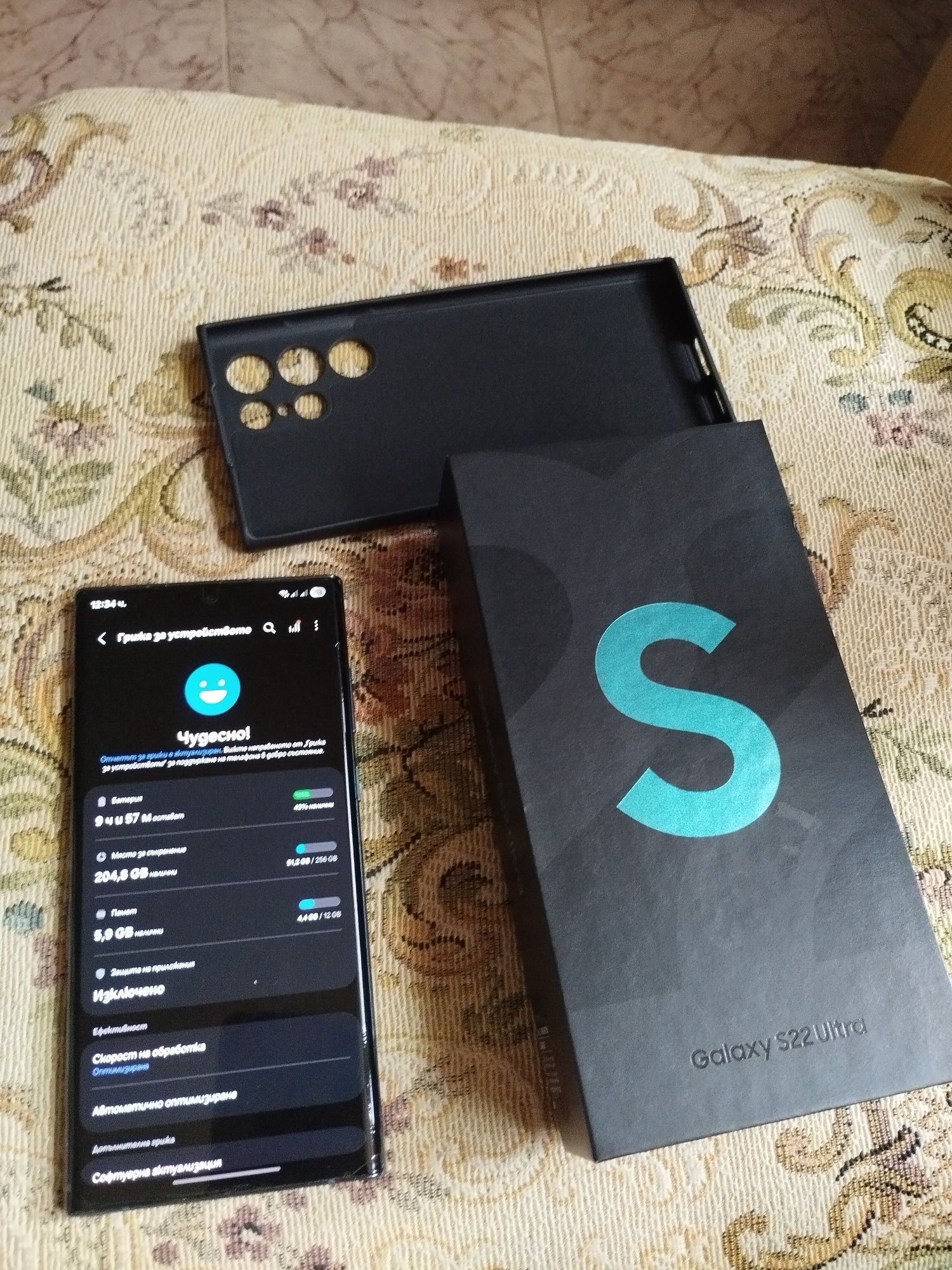 Samsung s22 ultra 12/256Gb зелен Бартер