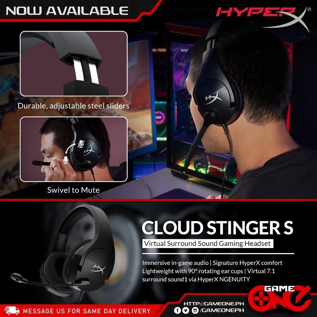 Hyperx Cloud Stinger S 7.1 Проводные Наушники/Гарнитура