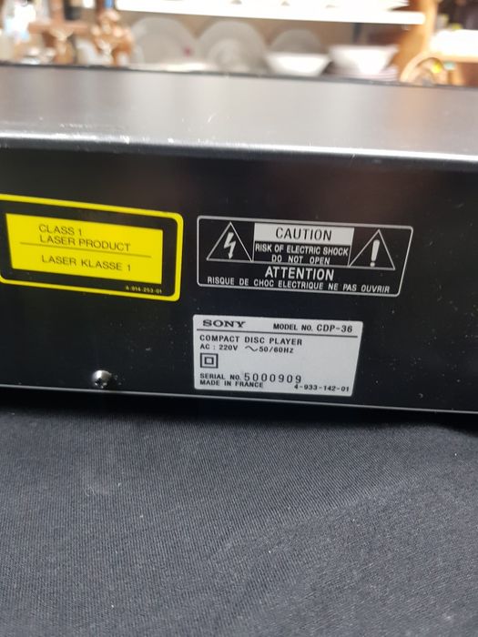 SONY compact disc player cdp-36