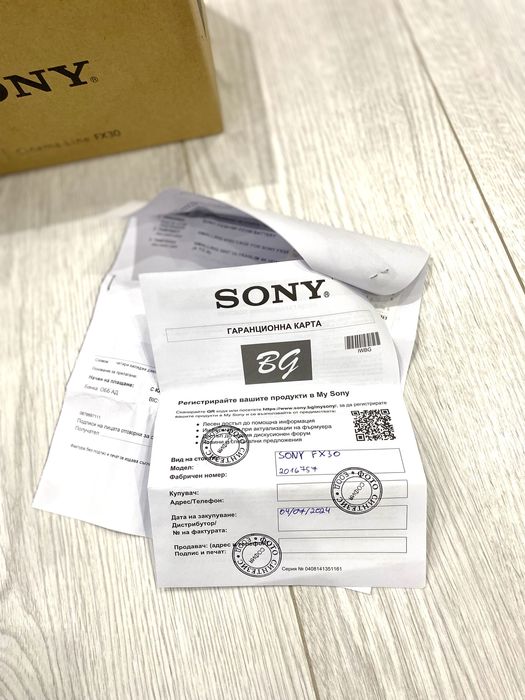 Sony fx30 камера чисто нова