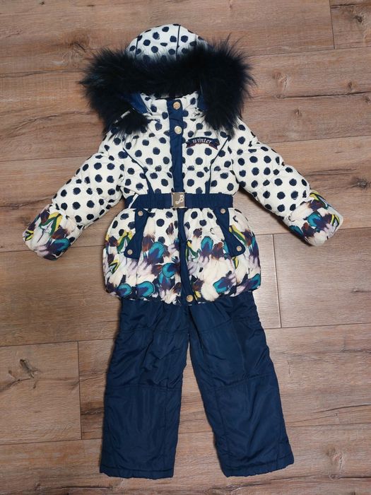 Зимний костюм для девочки, размер 110