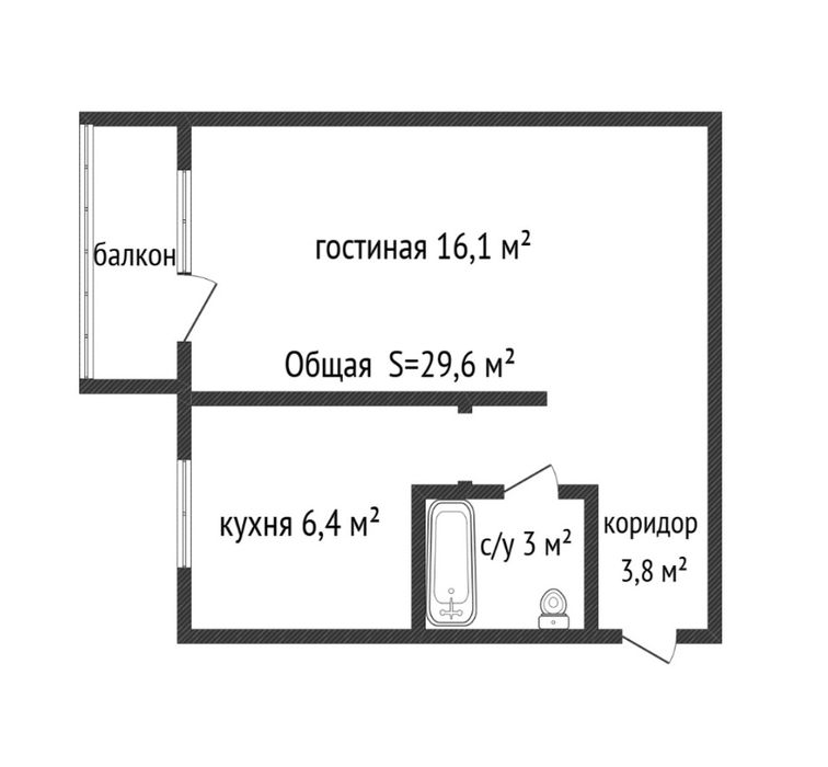 Продам 1а Комн квартиру в 13 мкр ул. Корчагина 107