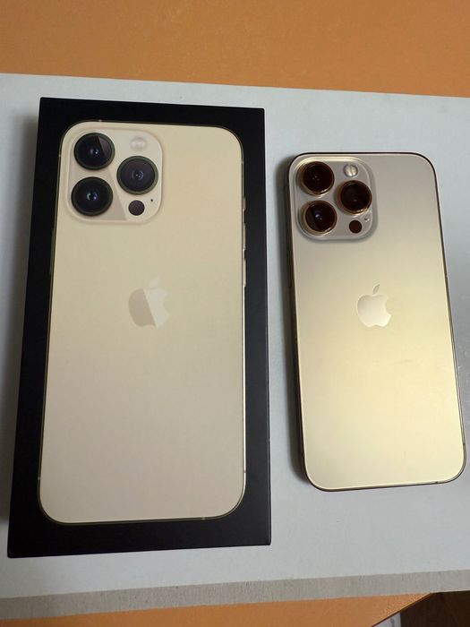 Iphone 13 Pro Gold 256GB  +cablu nou de incarcare si factura