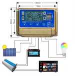 Vand controler solar 40A cu urmarire Bluetooth