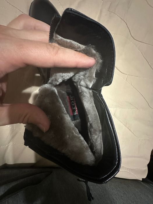 Кожанные полусапожки мужские ETOR